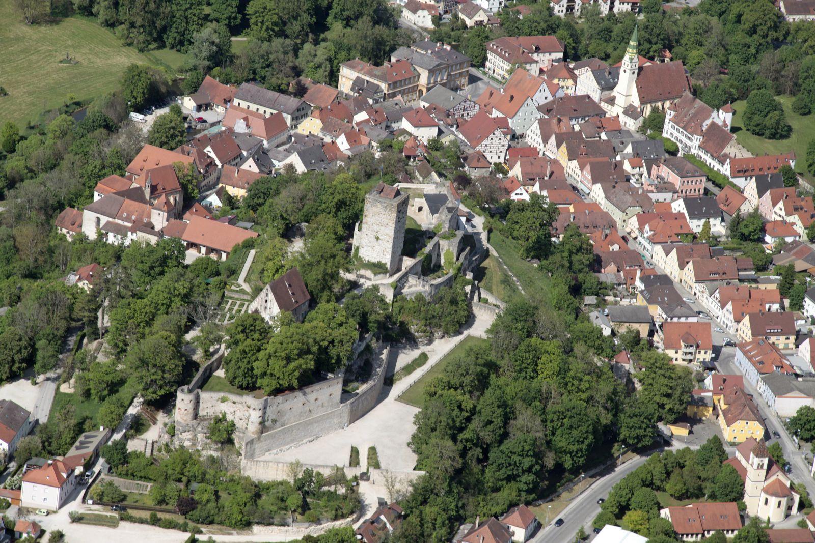 Burg Pappenheim, Luftaufnahme © Gräflich Pappenheim’sche Verwaltung
