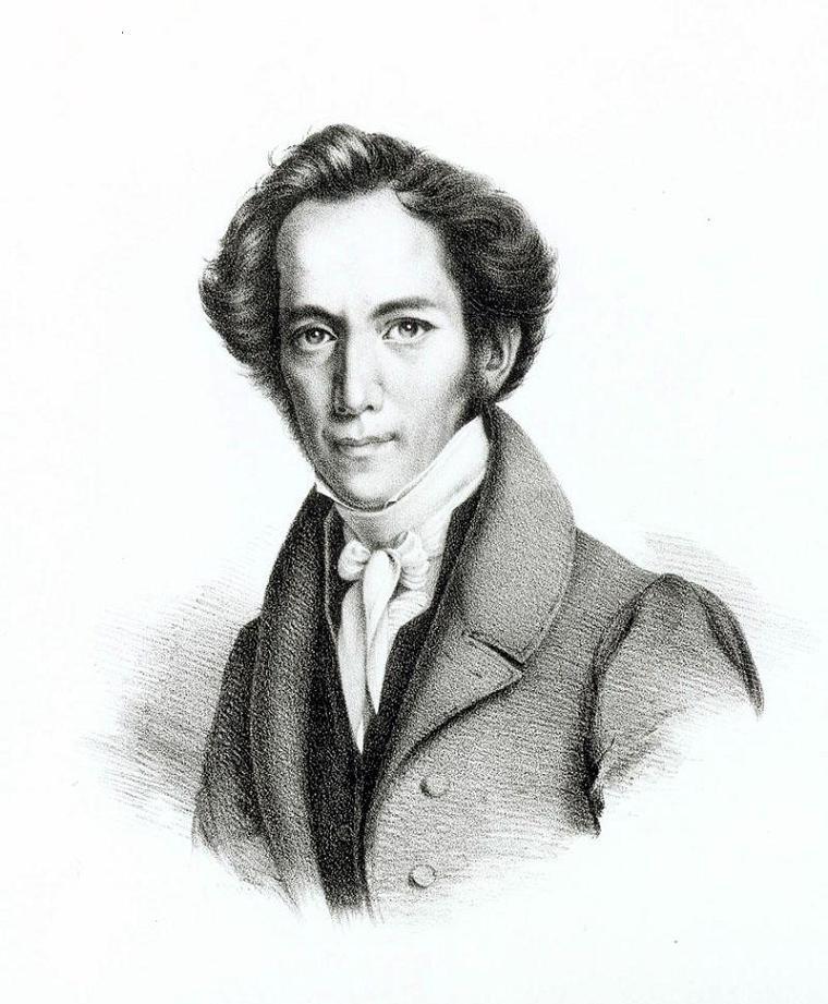 Porträt von Friedrich Schüler, ca. 1840