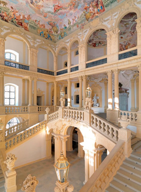 Das berühmte Treppenhaus von Schloss Weissenstein, Pommersfelden, (c) Graf Schönborn, Wiesentheid