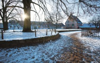 Klosterhof Seligenstadt im Winter, (c) Foto Matthias Neubauer