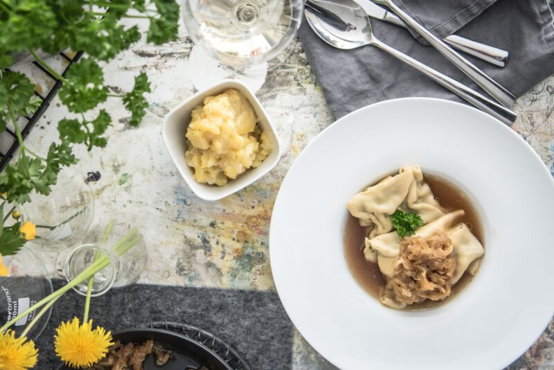 Rezept: Maultaschen mit Kartoffelsalat vontrickytine