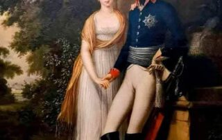 Friedrich Wilhelm III. und Königin Luise im Park von Schloss Charlottenburg, Gemälde von Friedrich Georg Weitsch, 1799, Schloss Charlottenburg, Neuer Flügel. Foto: Thomas Weiberg